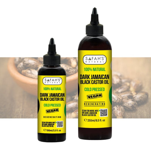 Safah's 100% Natural Dark Jamaican Black Castor Oil Vegan, Safah's Natural, Beautizone UK