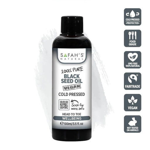 Safah's natural 100% Pure Black Cumin Seed Oil, Black Seed Oil, Beautizone UK