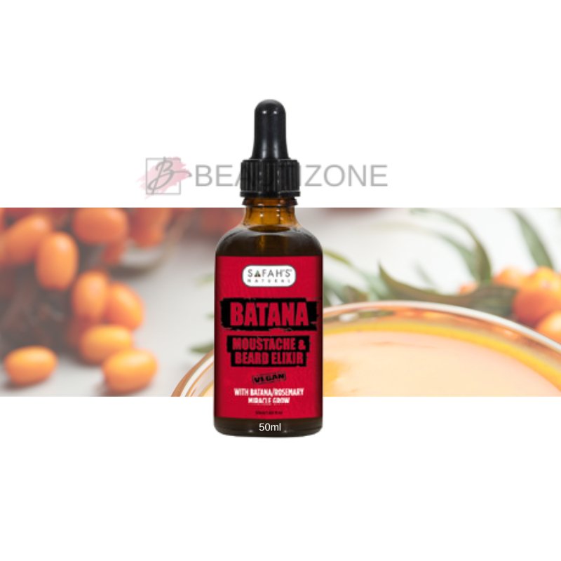Safah's Natural BATANA Moustache & Beard Elixir 50ml, Safah's Natural, Beautizone UK