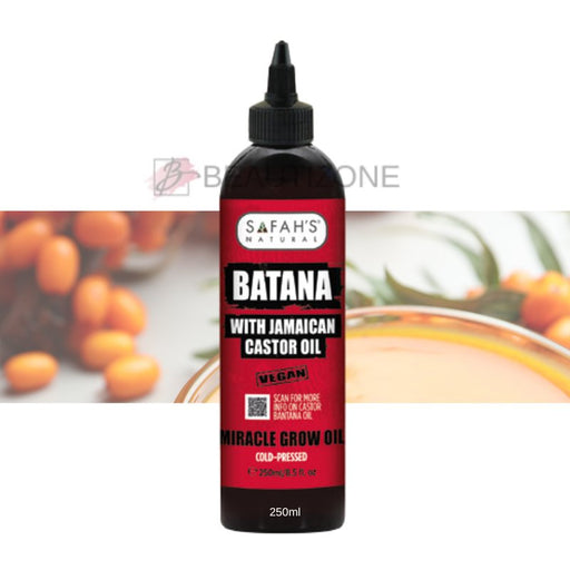 Safah's Natural BATANA Oil with Jamaican Castor Oil 250ml, Safah's Natural, Beautizone UK