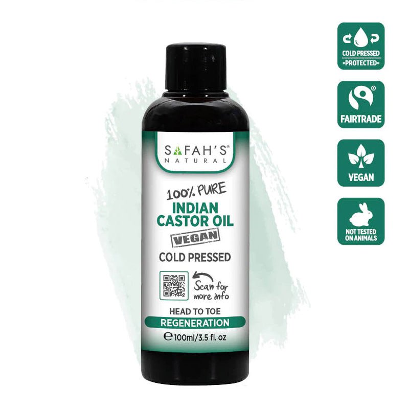 Safah's natural Cold pressed 100% pure Indian Castor oil, Indian Castor oil, Beautizone UK