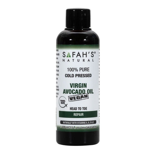 Safah's Natural Cold Pressed 100% Pure Virgin Avocado Oil, Avocado Oil, Beautizone UK