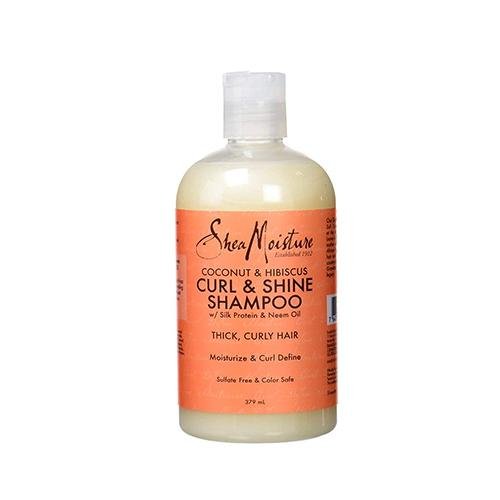 Shea Moisture Coconut & Hibiscus Curl & Shine Shampoo 384ml, SheaMoisture, Beautizone UK
