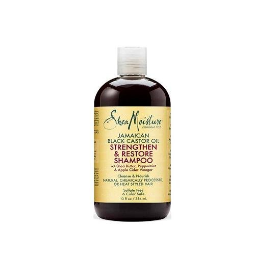 Shea Moisture Jamaican Black Castor Oil Strengthen & Restore Shampoo 384ml, SheaMoisture, Beautizone UK