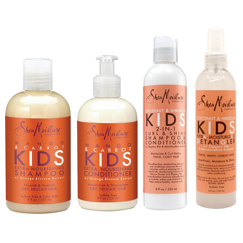 Shea Moisture kids Extra-Nourishing Conditioner Extra-Nourishing Shampoo 2-In-1 Shampoo & Conditioner Extra-Moisturizing Detangler Set, Shea Moisture, Beautizone UK