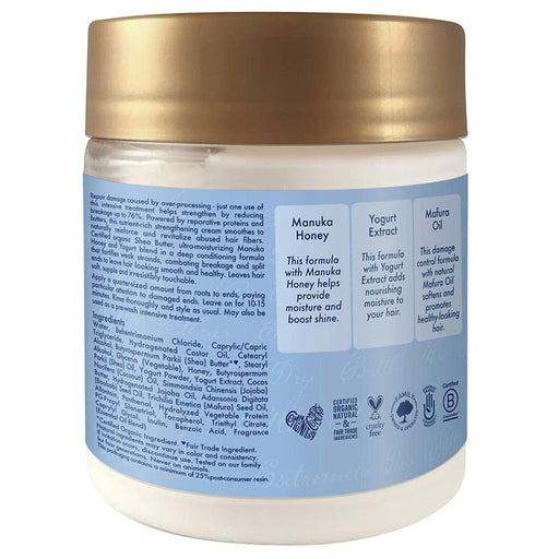Shea Moisture Manuka Honey & Yogurt Hydrate + Repair Protein-Strong Treatment, 8 oz, Shea Moisture, Beautizone UK