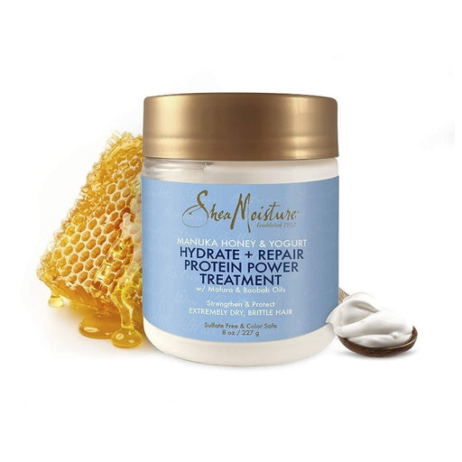 Shea Moisture Manuka Honey & Yogurt Hydrate + Repair Protein-Strong Treatment, 8 oz, Shea Moisture, Beautizone UK
