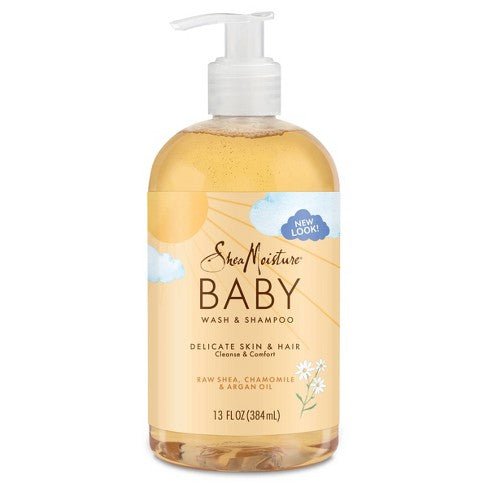 Shea Moisture Raw Shea Chamomile & Argan Oil Wash & Shampoo 384ml, SheaMoisture, Beautizone UK