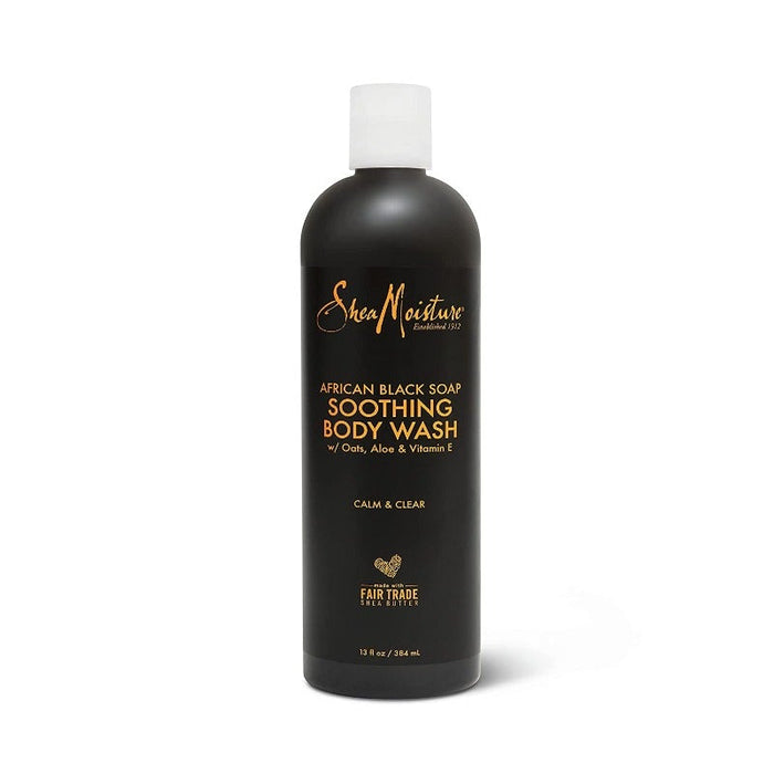 SheaMoisture Soothing Body Wash for Acne Treatment African Black Soap Paraben Free Body Wash 13 oz, SheaMoisture, Beautizone UK