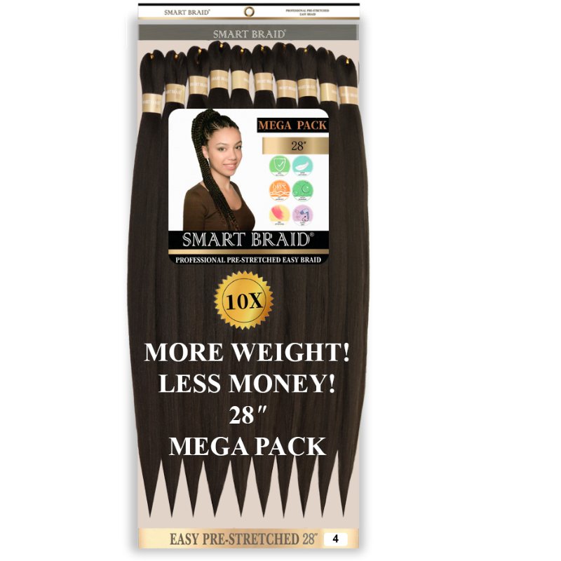 Smart Braid 10X PACK 28" Pre-Stretched l Pre-Plucked l Pre-Pulled Easy Braid Hair, Smart Braid, Beautizone UK