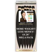 Smart Braid 6X PACK 28" Pre-Stretched I Pre-Plucked l Pre-Pulled Easy Braid Hair, Smart Braid, Beautizone UK