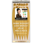 Smart Braid 6X PACK 28" Pre-Stretched I Pre-Plucked l Pre-Pulled Easy Braid Hair, Smart Braid, Beautizone UK