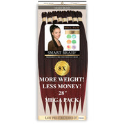 Smart Braid 8X PACK 28" Pre-Stretched l Pre-Plucked l Pre-Pulled Easy Braid Hair, Smart Braid, Beautizone UK