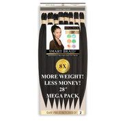 Smart Braid 8X PACK 28" Pre-Stretched l Pre-Plucked l Pre-Pulled Easy Braid Hair, Smart Braid, Beautizone UK