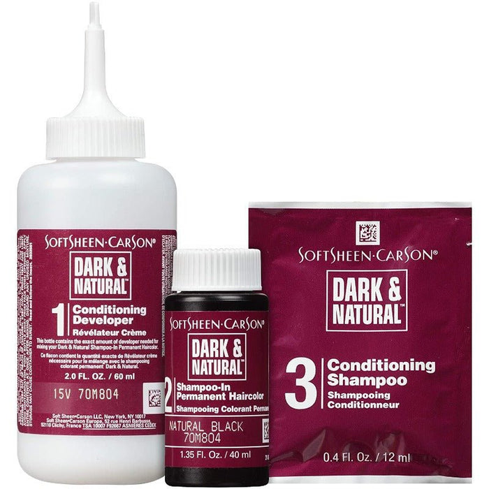 Soft Sheen Carson Dark & Natural 5 Minute Hair Dye - Natural Black ...