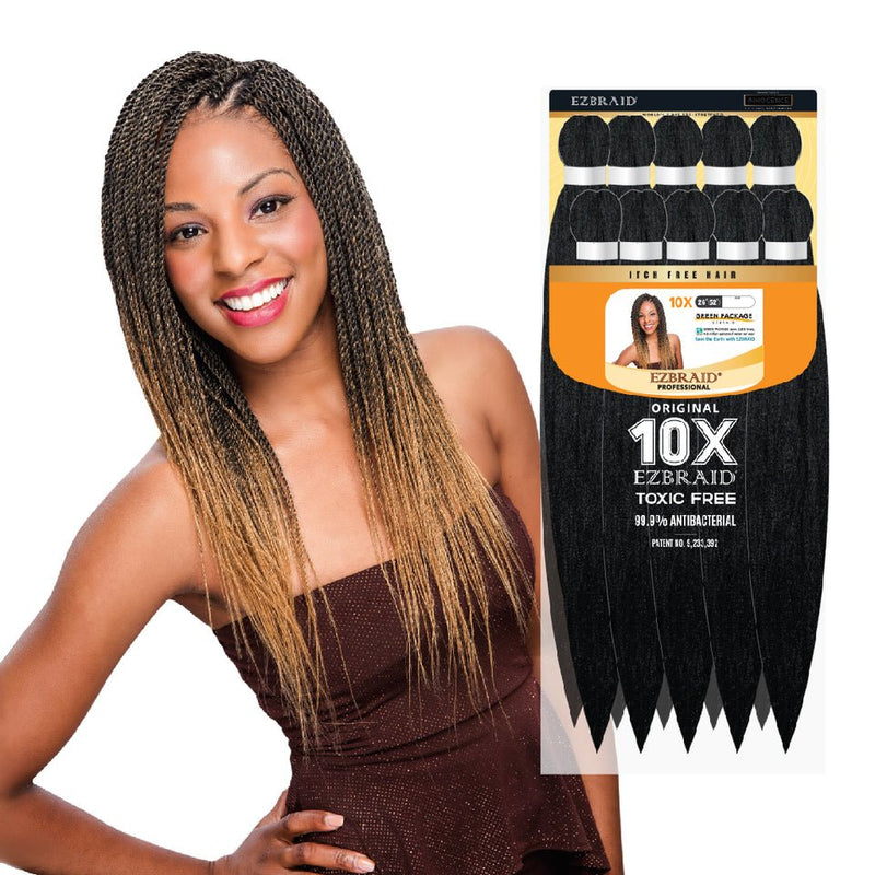 Spetra EZ Braid 26" - 10X Value Pack Pre Stretched Braiding Hair, Spectra, Beautizone UK