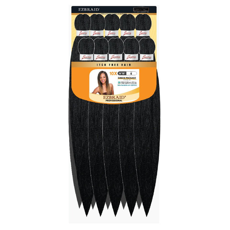Spetra EZ Braid 26" - 10X Value Pack Pre Stretched Braiding Hair, Spectra, Beautizone UK
