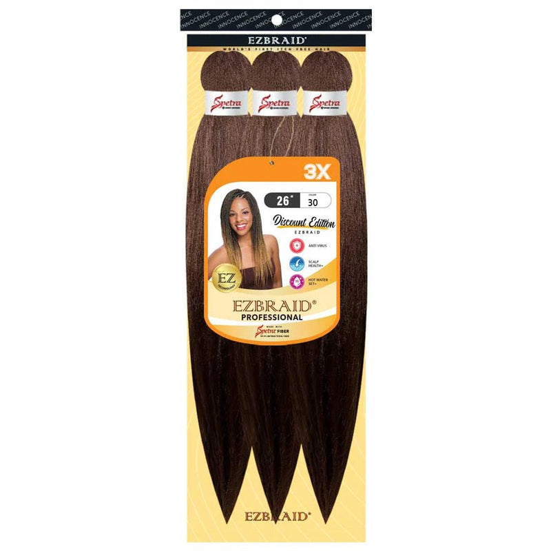Spetra Spectra Ez Braid 26"- 3 Pack Pre-Stretched Braiding Hair Solution, Spectra, Beautizone UK