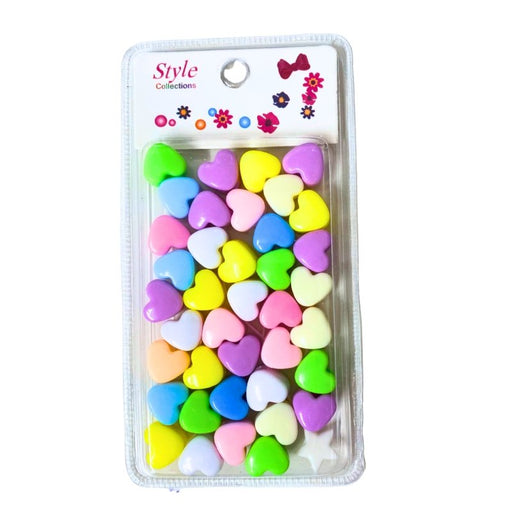 Style Collection Hair Beads Heart Shape Multi Color BD003, Style Collection, Beautizone UK