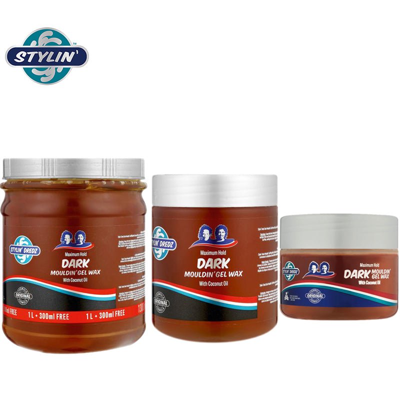 Stylin Dredz Maximum Hold Dark Mouldin Gel Wax With Coconut Oil | Beautizone UK