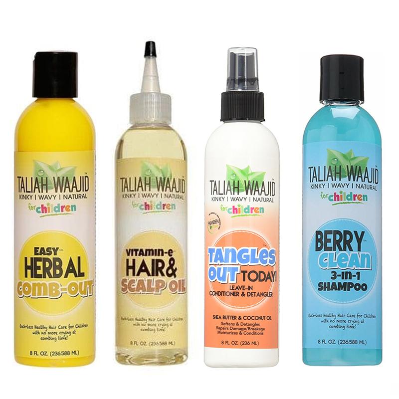 Taliah Waajid for Children 3-in-1 shampoo Herbal Comb Out Scalp Oil With Vitamin-E Tangles Out Set | Beautizone UK