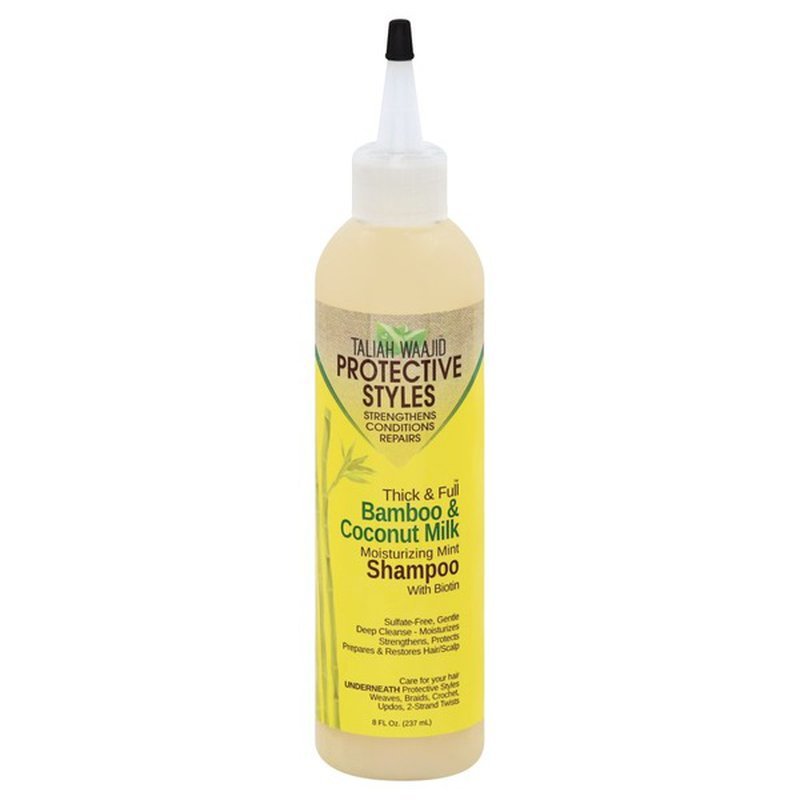 Taliah Waajid Thick And Full Bamboo And Coconut Milk Moisturizing Mint Shampoo 8oz, Taliah Waajid, Beautizone UK