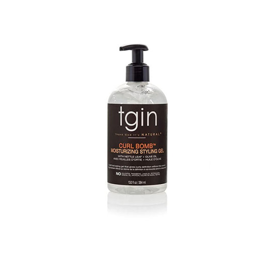 tgin Curl Bomb Moisturizing Styling Gel For Natural Hair - Dry Hair - Curly Hair 384ml, TGIN, Beautizone UK