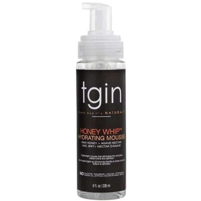 Tgin Honey Whip Hydrating Mousse For Natural Hair - Dry Hair - Curly Hair - Damaged Hair 236ml, TGIN, Beautizone UK
