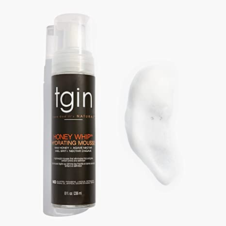Tgin Honey Whip Hydrating Mousse For Natural Hair - Dry Hair - Curly Hair - Damaged Hair 236ml, TGIN, Beautizone UK