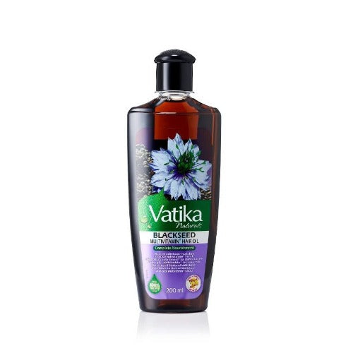 Vatika Ayurveda Herbal Black Seed Enriched Hair Oil for Complete Hair Care 200 ml, Black Seed Oil, Beautizone UK