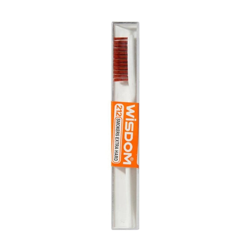 Wisdom 212 Smokers Extra Hard Tooth Brush - Orange, Wisdom, Beautizone UK