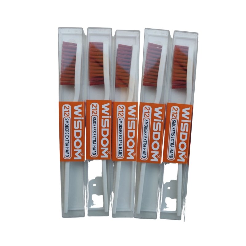 Wisdom 212 Smokers Extra Hard Tooth Brush - Orange, Wisdom, Beautizone UK