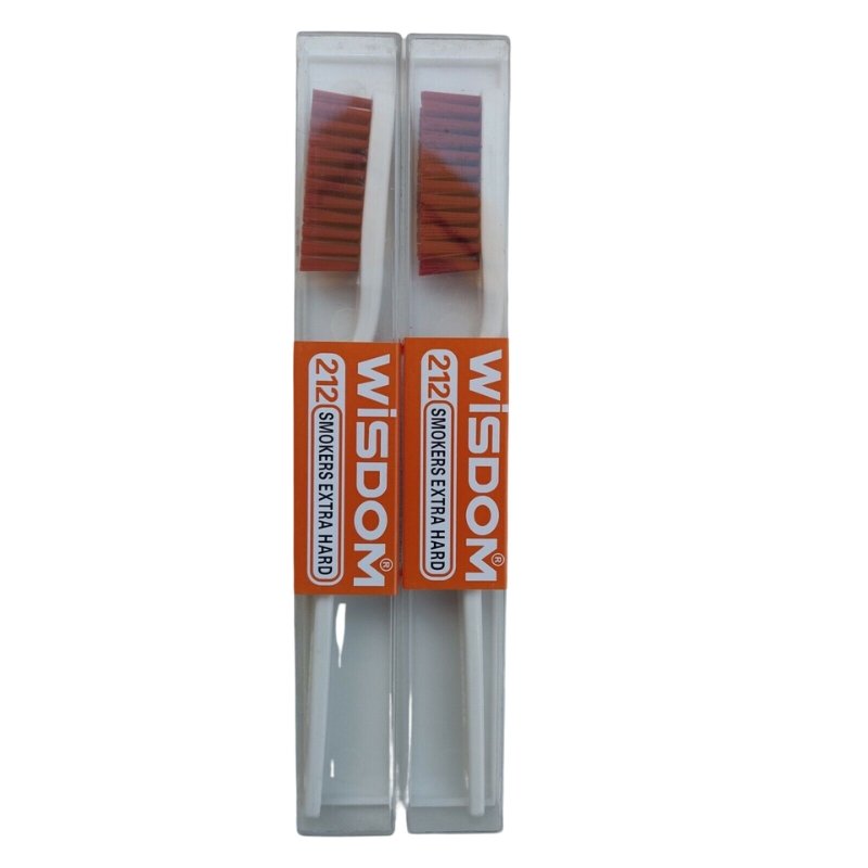 Wisdom 212 Smokers Extra Hard Tooth Brush - Orange, Wisdom, Beautizone UK