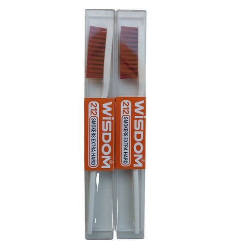 Wisdom 212 Smokers Extra Hard Tooth Brush - Orange, Wisdom, Beautizone UK