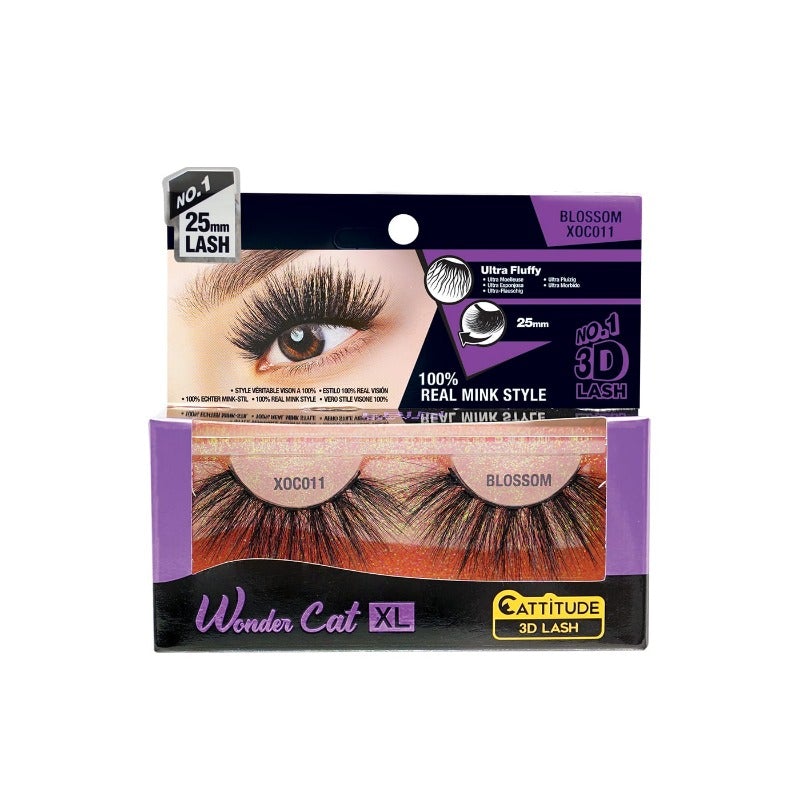 WONDER CAT XL 25MM 3D FAUX MINK LASHES, Wonder Cat, Beautizone UK