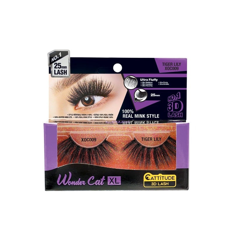 WONDER CAT XL 25MM 3D FAUX MINK LASHES, Wonder Cat, Beautizone UK