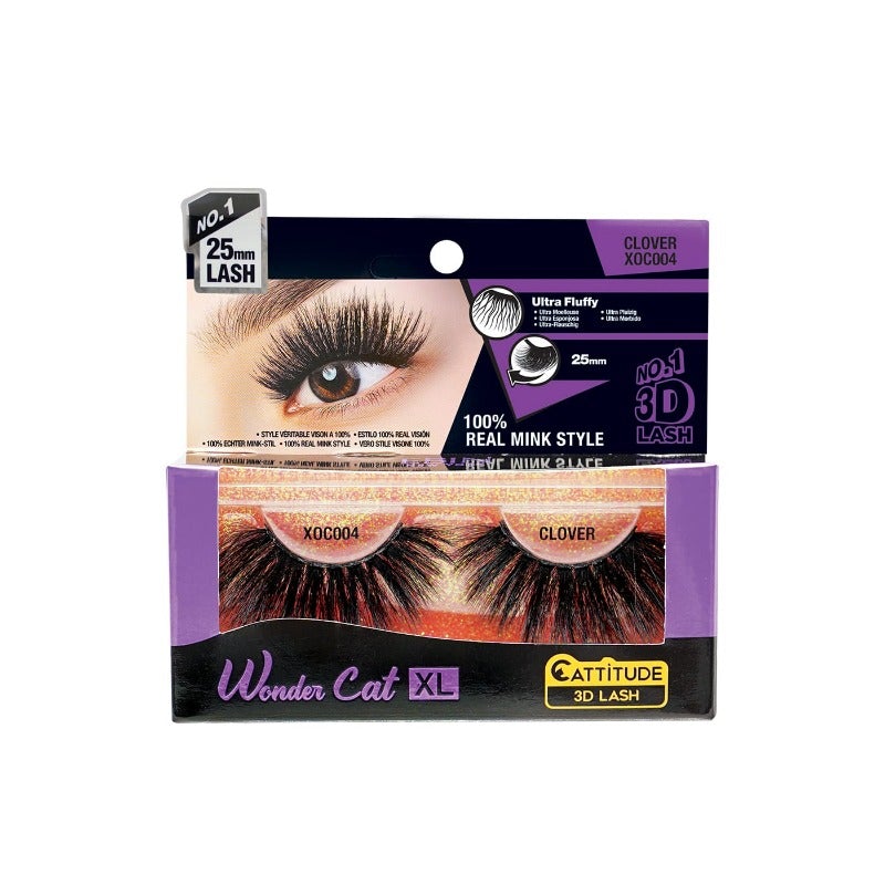 WONDER CAT XL 25MM 3D FAUX MINK LASHES, Wonder Cat, Beautizone UK