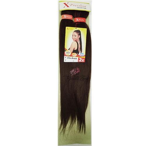 XPRESSION PRE STRETCHED ULTRA BRAID 2x PACK BRAID EXTENSIONS 46" LENGTH, Xpression, Beautizone UK